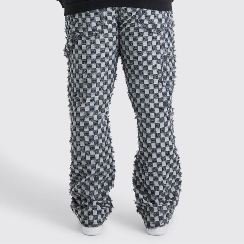 Flares BoohooMan Tapestry Pant